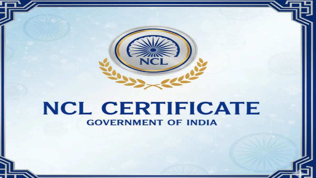 NCL certificate 2025