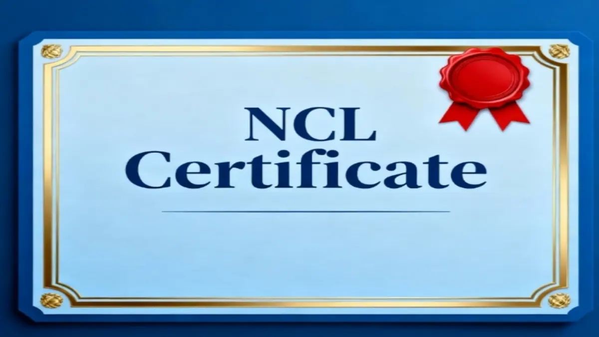 NCL certificate 2025